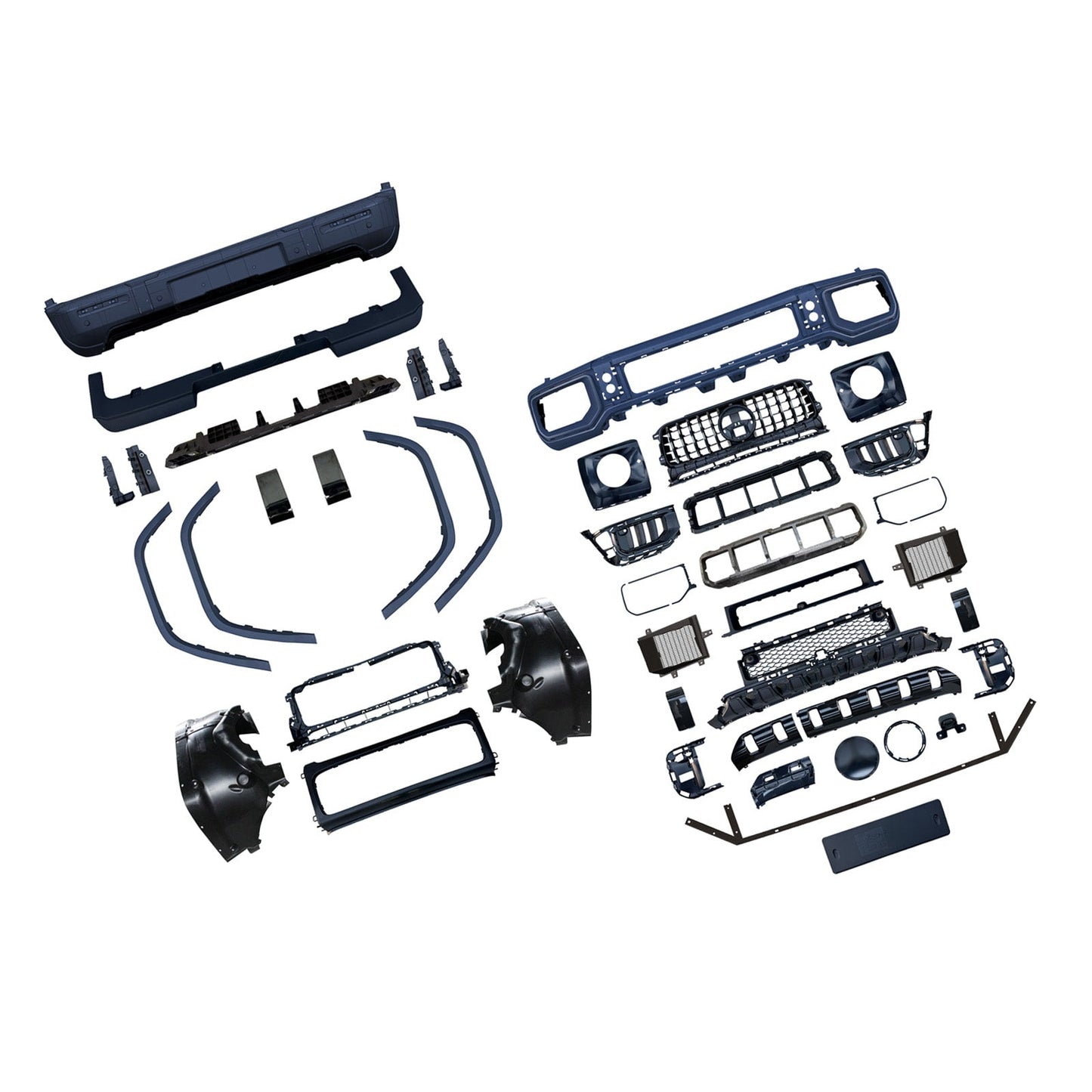 Kit carrozzeria e paraurti in stile AMG per Mercedes Benz W464 (modelli 2019-2023), compatibile con modelli W465 e G63 (modelli 2013-2023).