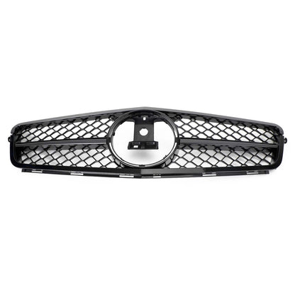 Griglia per paraurti anteriore nera adatta per classe C Benz W204 C300 C350 2008-2014