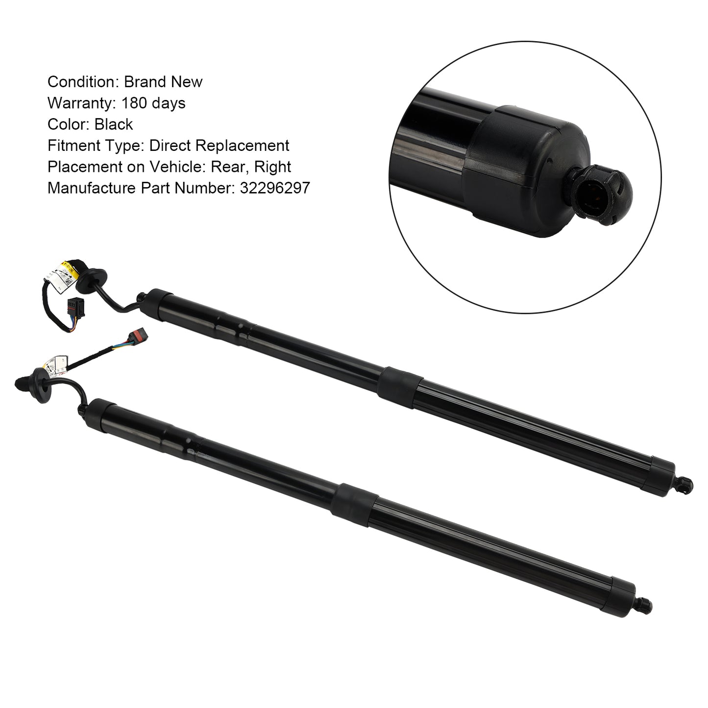 2PCS Rear Electric Tailgate Gas Strut 32296296 Per Volvo XC40 536 2021-2023