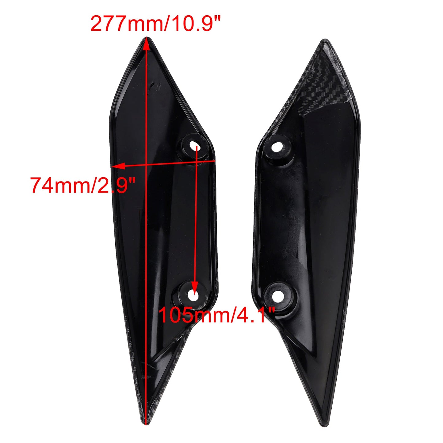 Spoiler anteriore BMW S1000RR 2015-2018, alette antivento, carenatura