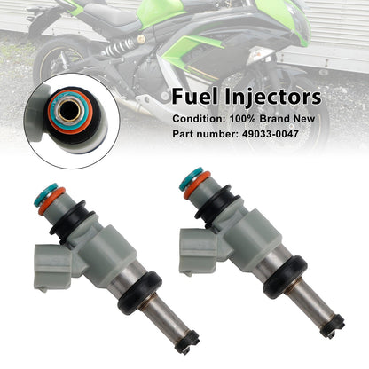 2 pezzi 49033-0047 iniettori di carburante per Kawasaki Ninja 400 18-24 Eliminator Z500 NINJA 500