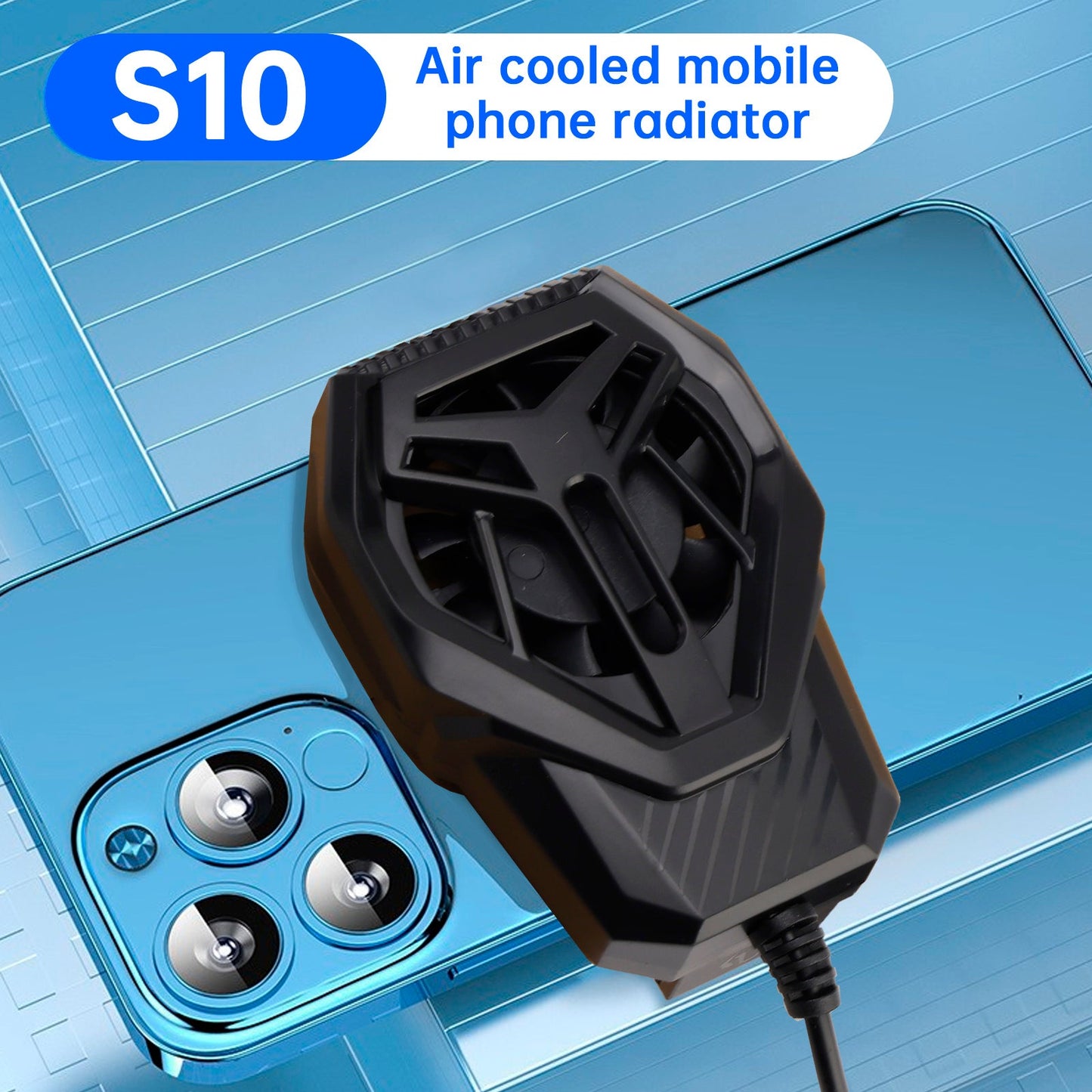 S-01 Dissipatore di calore per telefono cellulare Dissipatore di calore ad aria di raffreddamento Clip posteriore Radiatore di raffreddamento