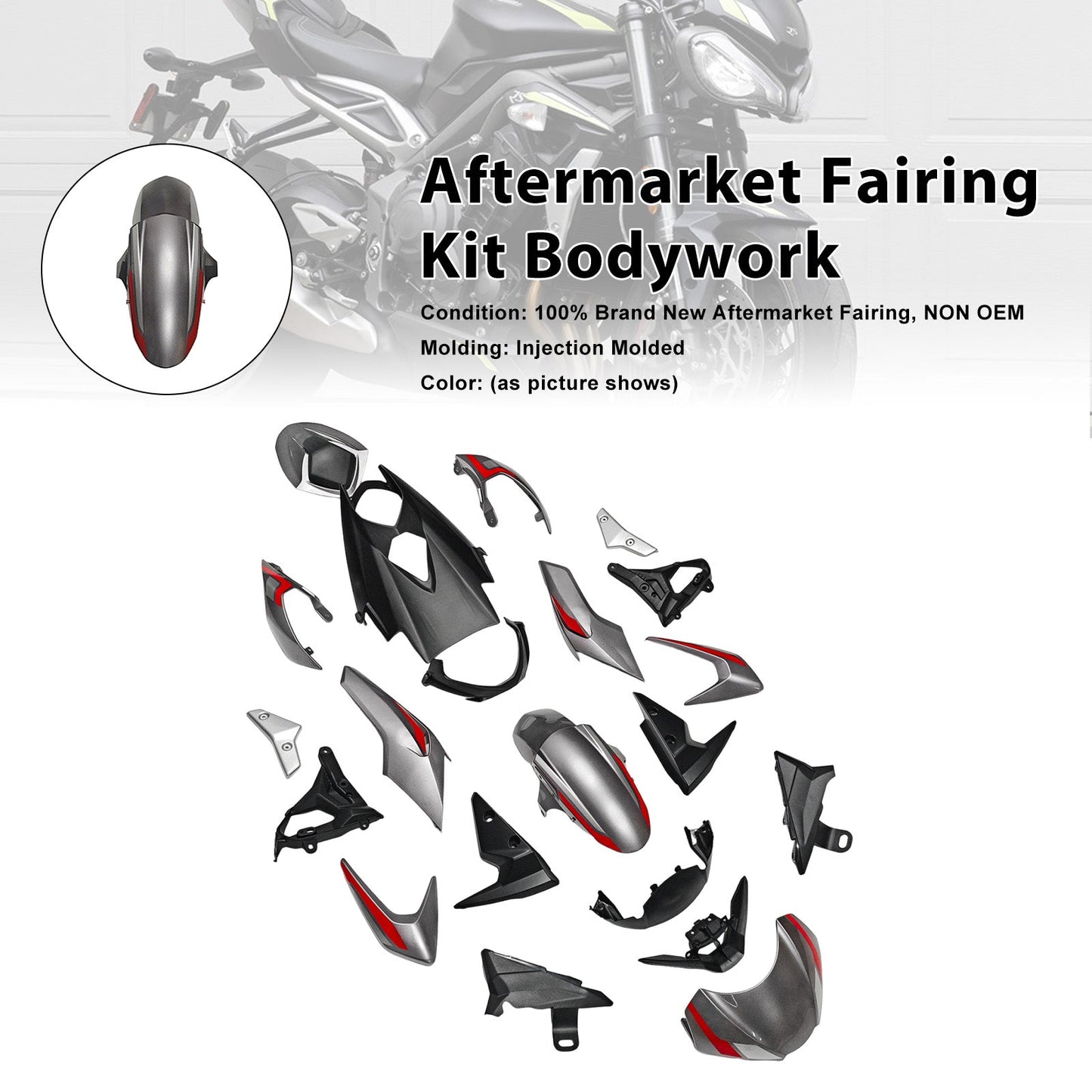 Kit di carene iniettabili per Street Triple 765 R/RS 2020-2022
