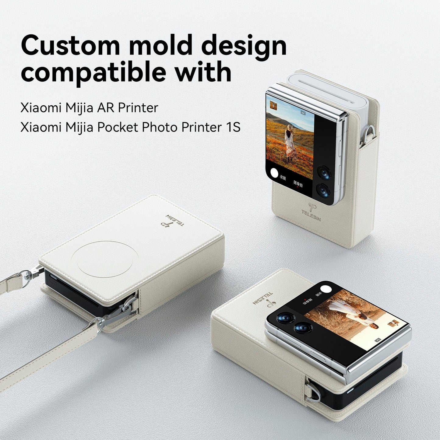 Borsa portaoggetti magnetica per fotocamera e telefono cellulare per stampante fotografica tascabile Xiaomi 1s