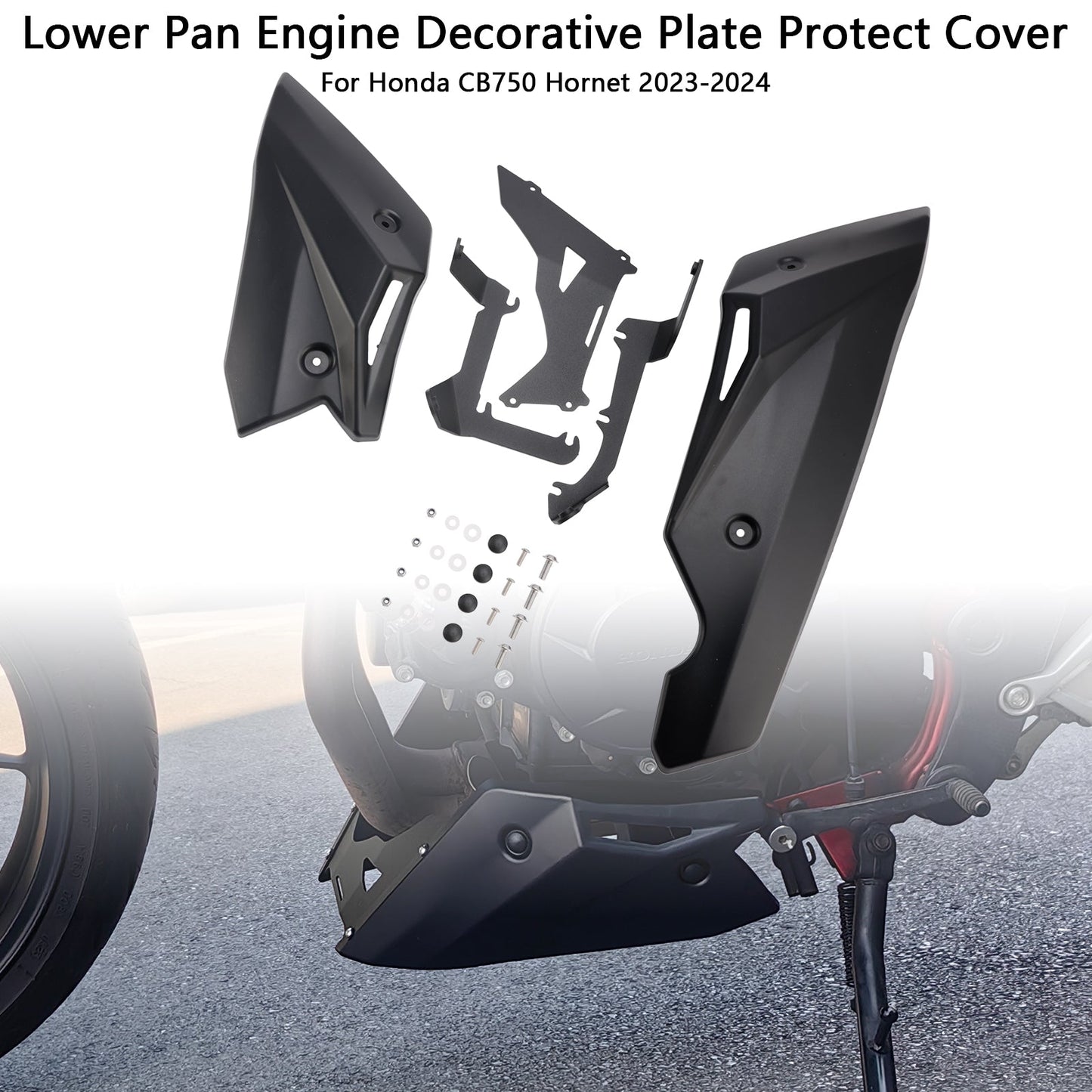 Copertura protettiva decorativa per piastra motore inferiore Honda CB750 Hornet 2023-2024