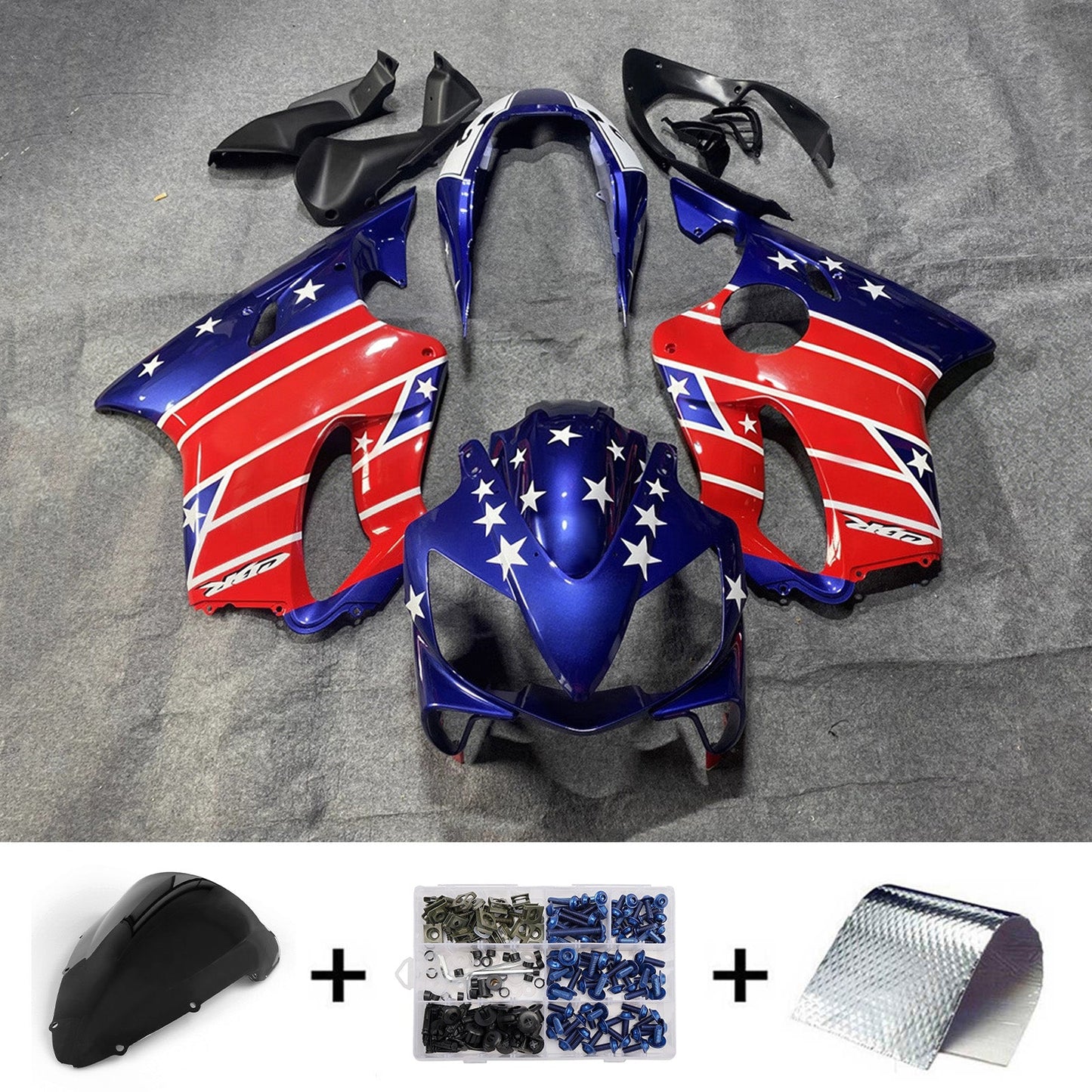 Kit di carene in plastica ABS stampate a iniezione per Honda CBR600 F4i 2004-2007