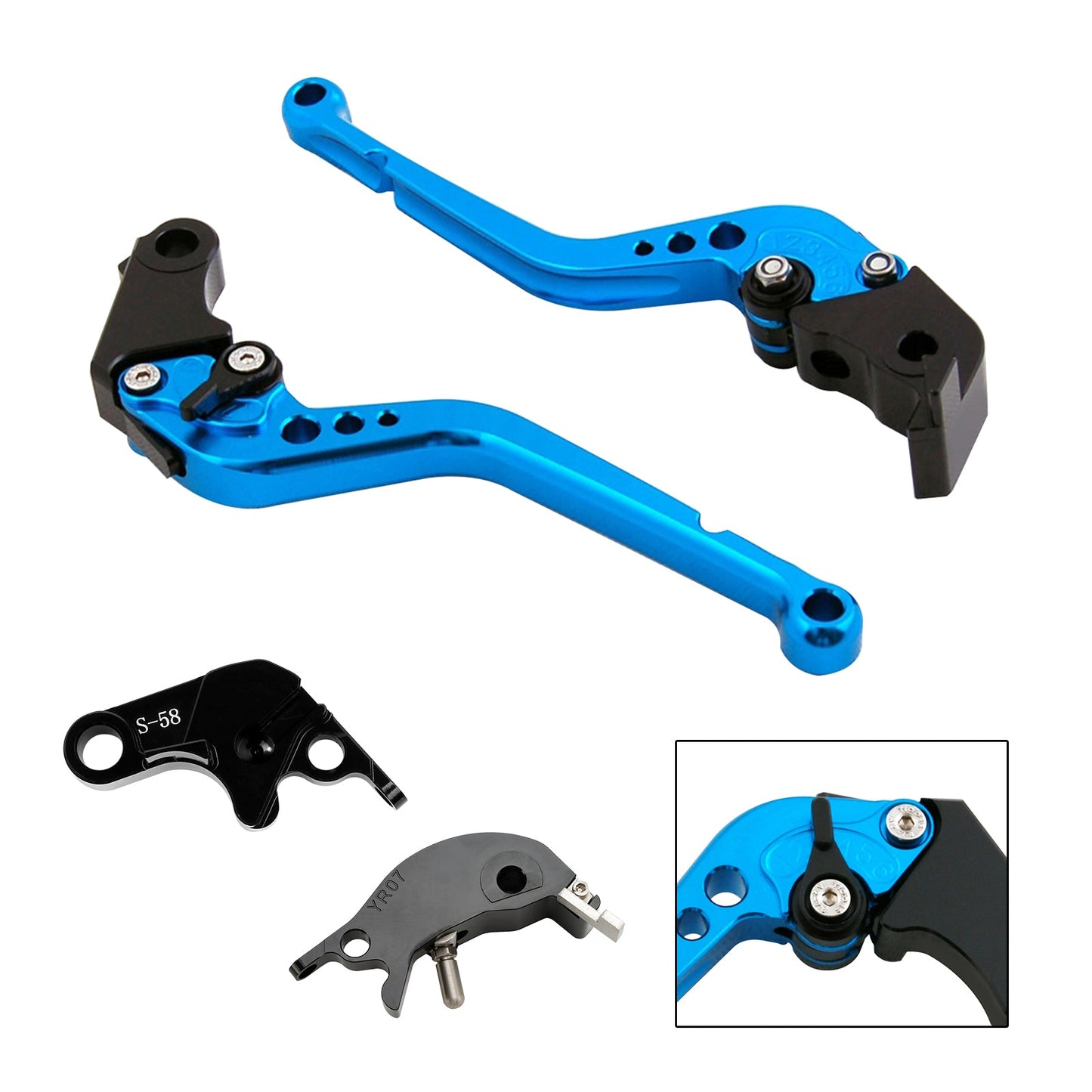 Leva frizione freno lunga adatta per YAMAHA YZF R7 MT-10/SP FZ-10/SP 2022-23