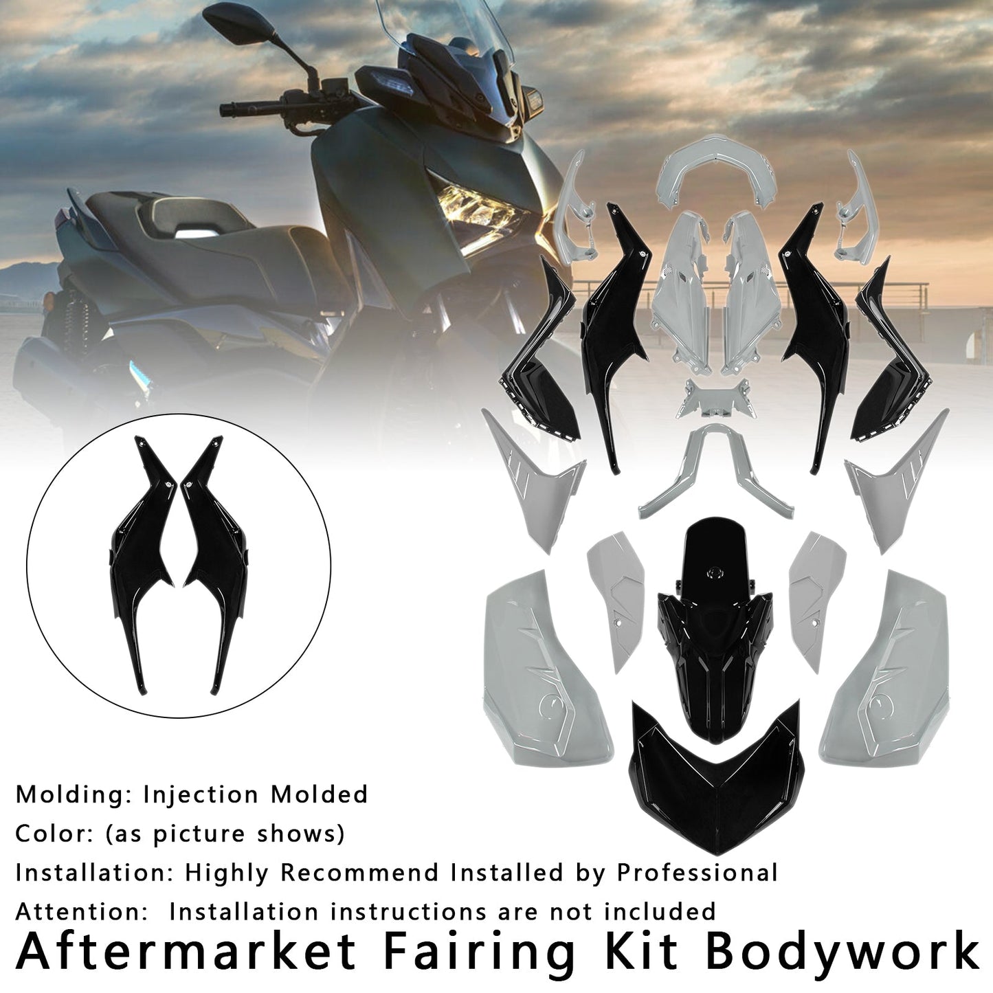 Kit carenatura carrozzeria iniezione Yamaha X-MAX 300 XMAX 2023-2024