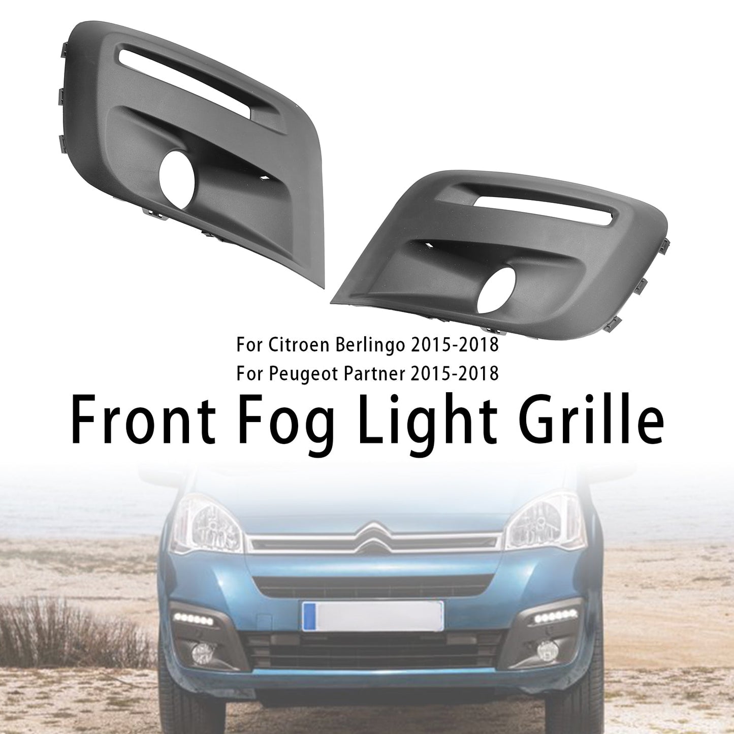 Griglia 2015-2018 del fendinebbia del paraurti anteriore di Citroen Berlingo 1513564680 9810965777