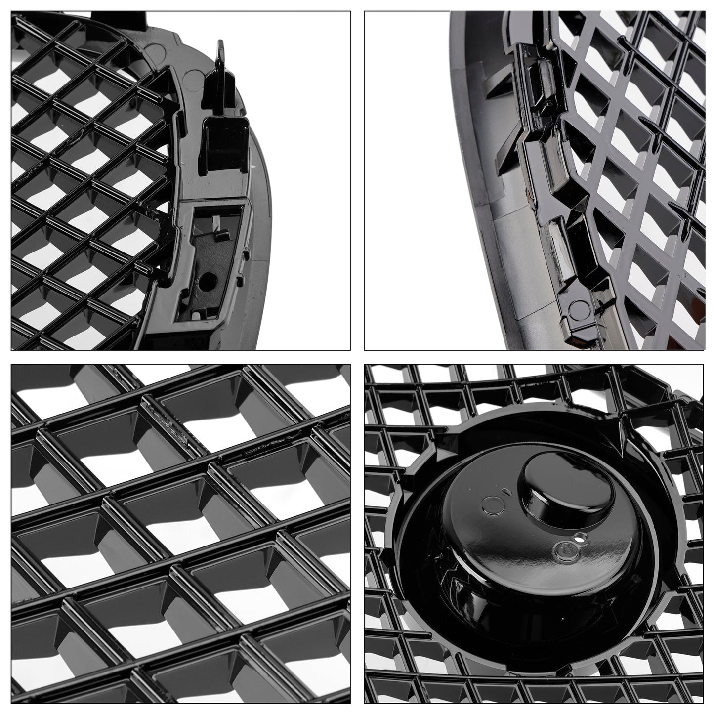 Per Jaguar XF XF-R Style 2008-201 Griglia paraurti anteriore 1 nero lucido