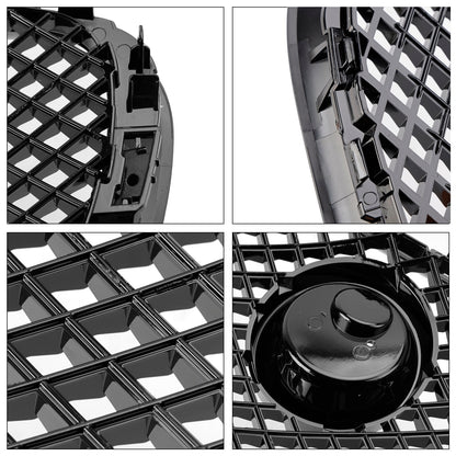 Per Jaguar XF XF-R Style 2008-201 Griglia paraurti anteriore 1 nero lucido