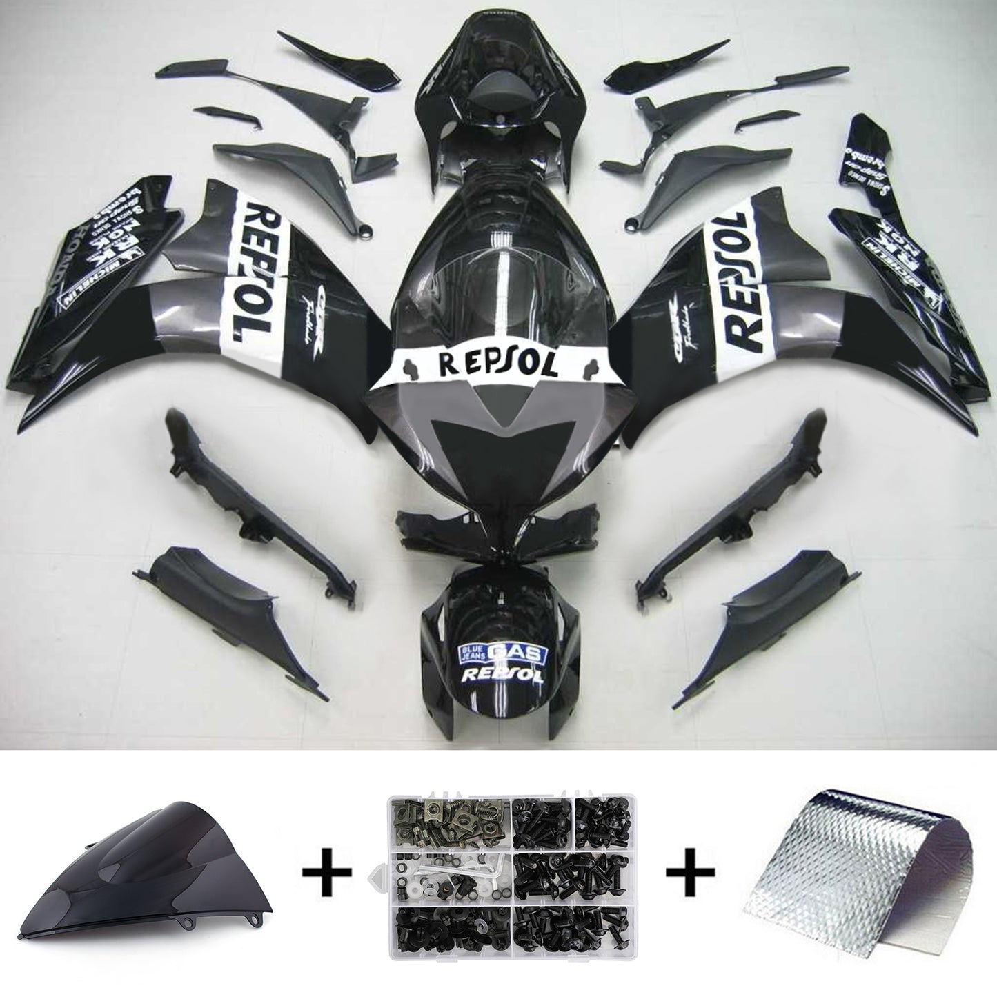 Kit carenatura Bodywork ABS di plastica per Honda CBR1000RR 2012-2016