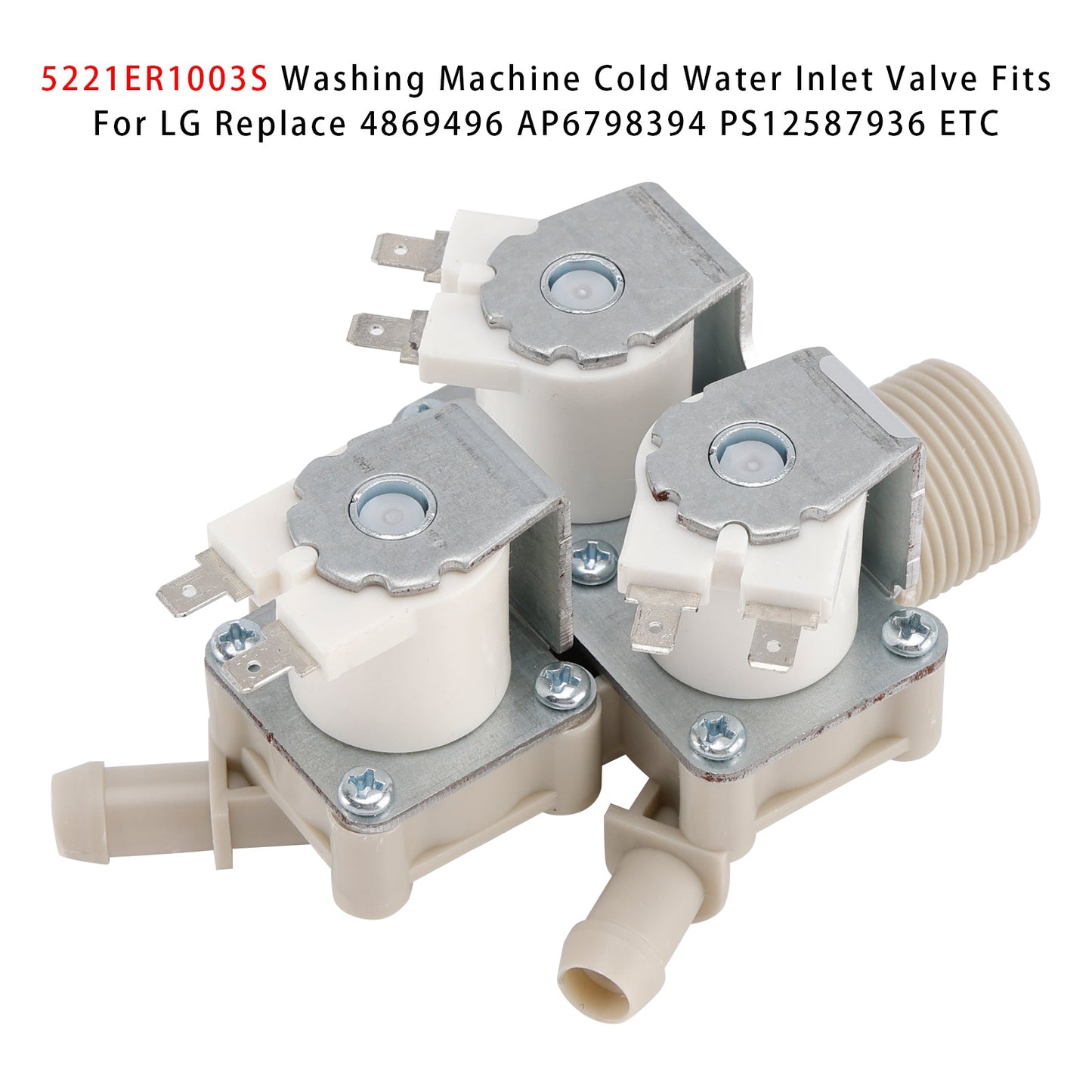 5221ER1003S Valvola di ingresso dell'acqua fredda per lavatrice per LG 4869496 AP6798394