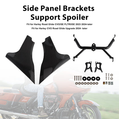 Staffe per pannello laterale supporto spoiler per CVO 121 117 Road Glide FLTRXSE 2023-2025