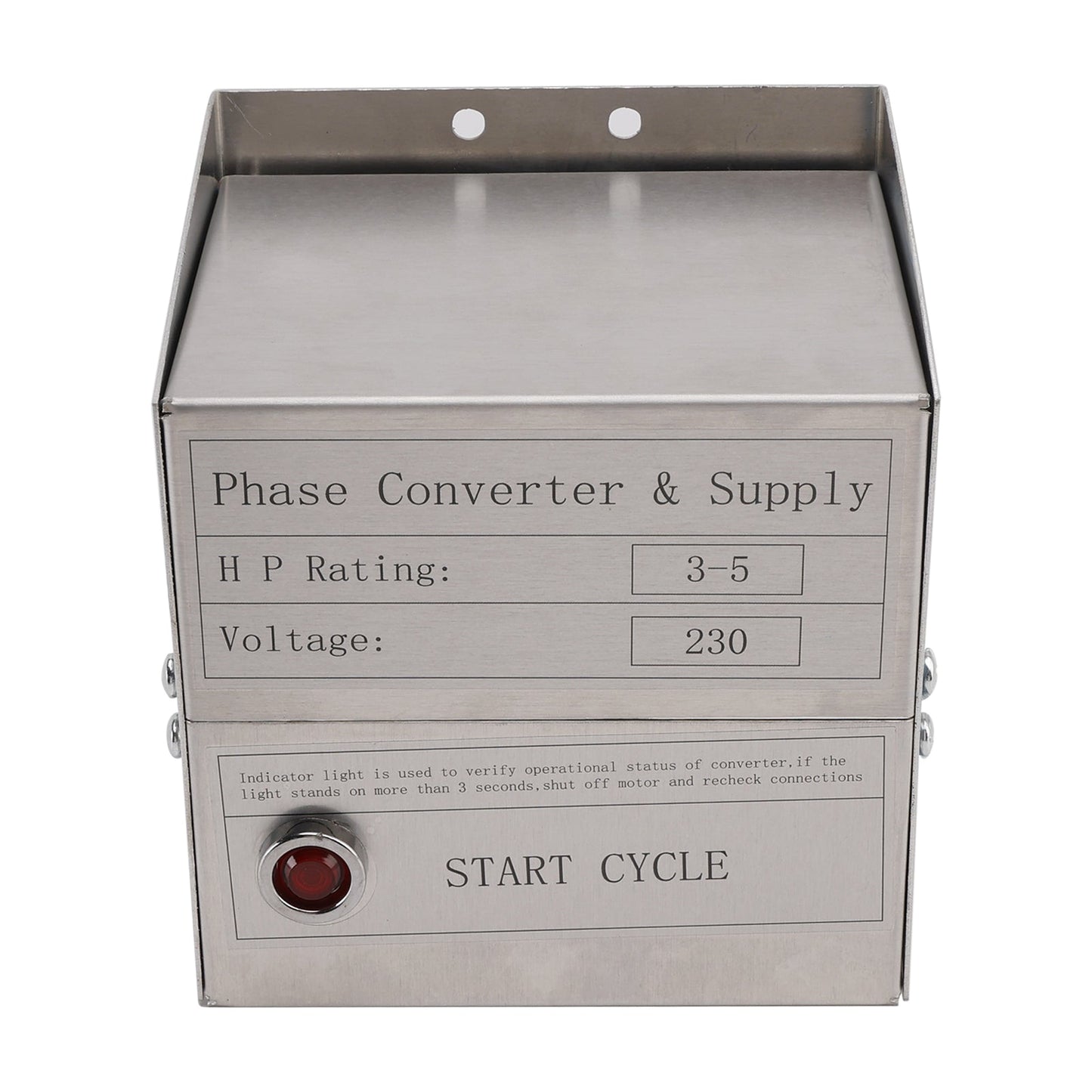 Convertitore di fase statico SCM03 HD 3-5 Hp per fresatrice, trapano, tornio e sega