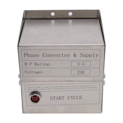 Convertitore di fase statico SCM03 HD 3-5 Hp per fresatrice, trapano, tornio e sega