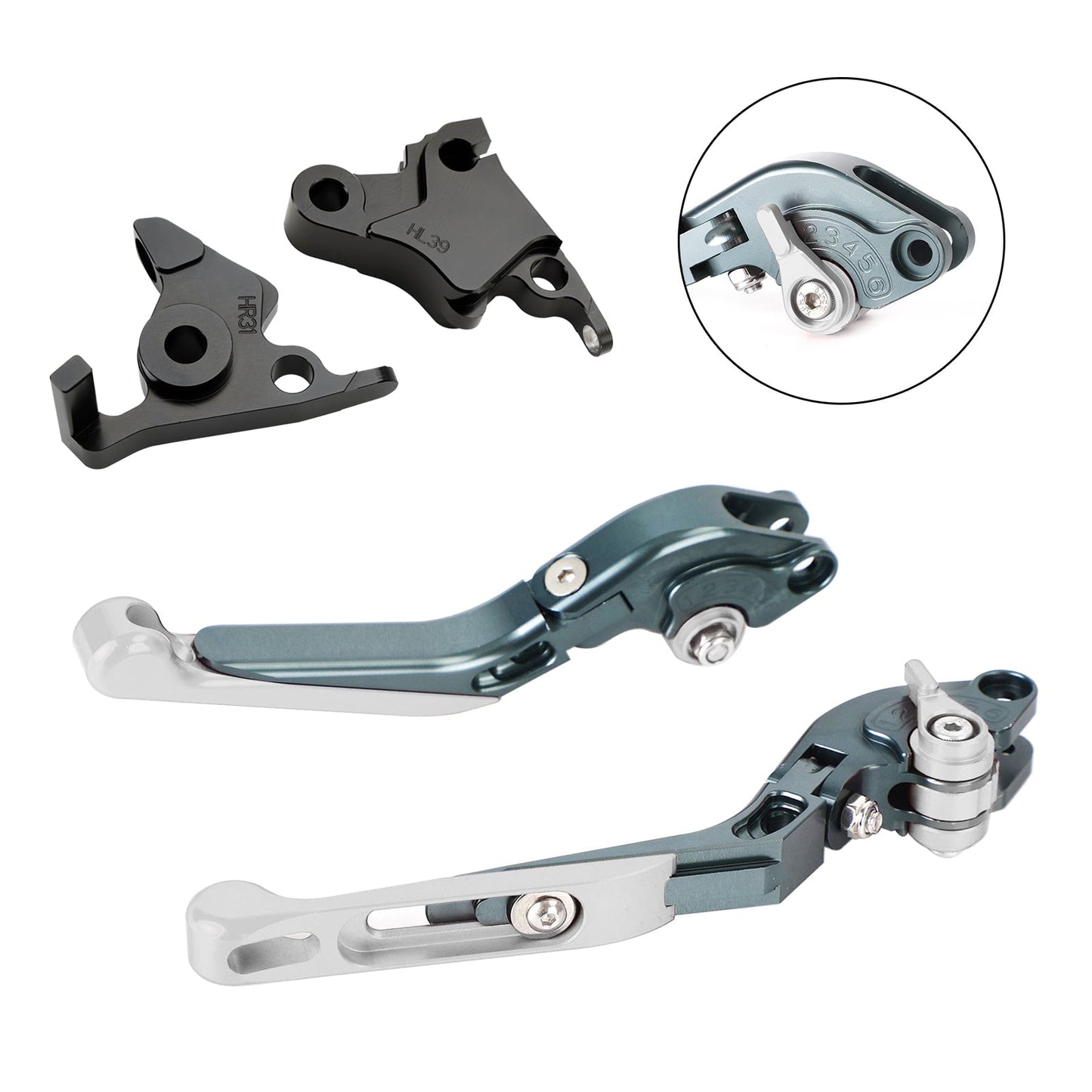 Leva freno frizione regolabile adatta per CFMOTO 450SS 450SR 21-23 450NK 23-24