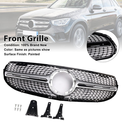 Griglia paraurti anteriore a diamante Mercedes-Benz X253 GLC250 GLC300 2020-2022