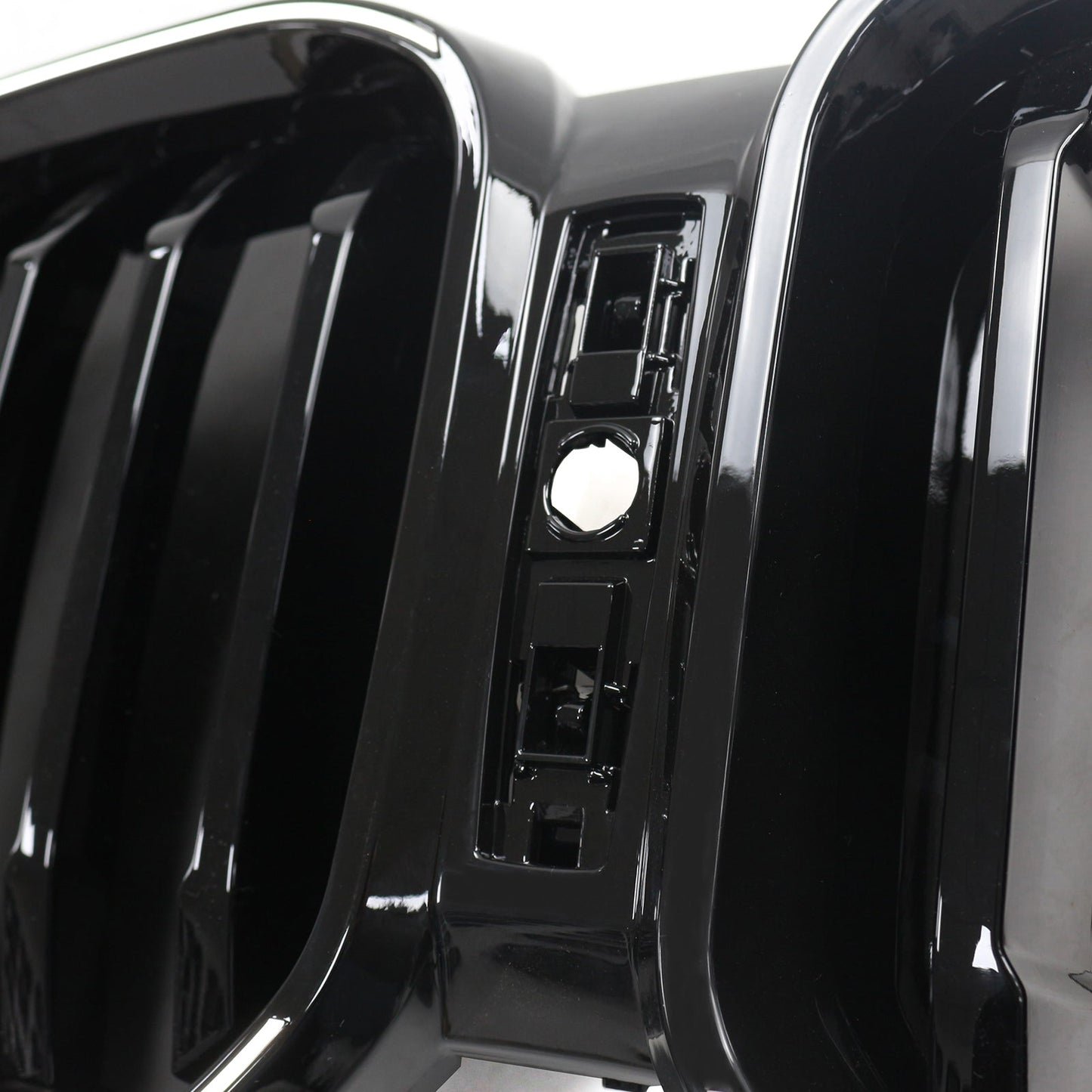 Griglia a rene paraurti anteriore nero lucido BMW X3 G01 X4 G02 2022-2025 con foro per telecamera