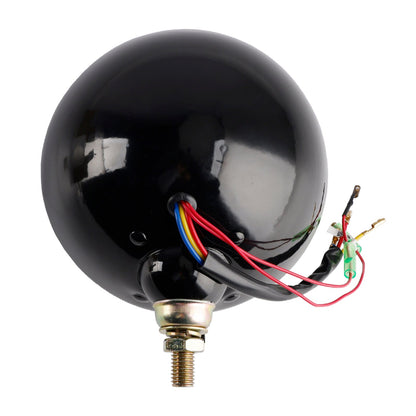Faro fendinebbia a 9 lampadine personalizzato da 5,75"" nero per Bobber Chopper Racer