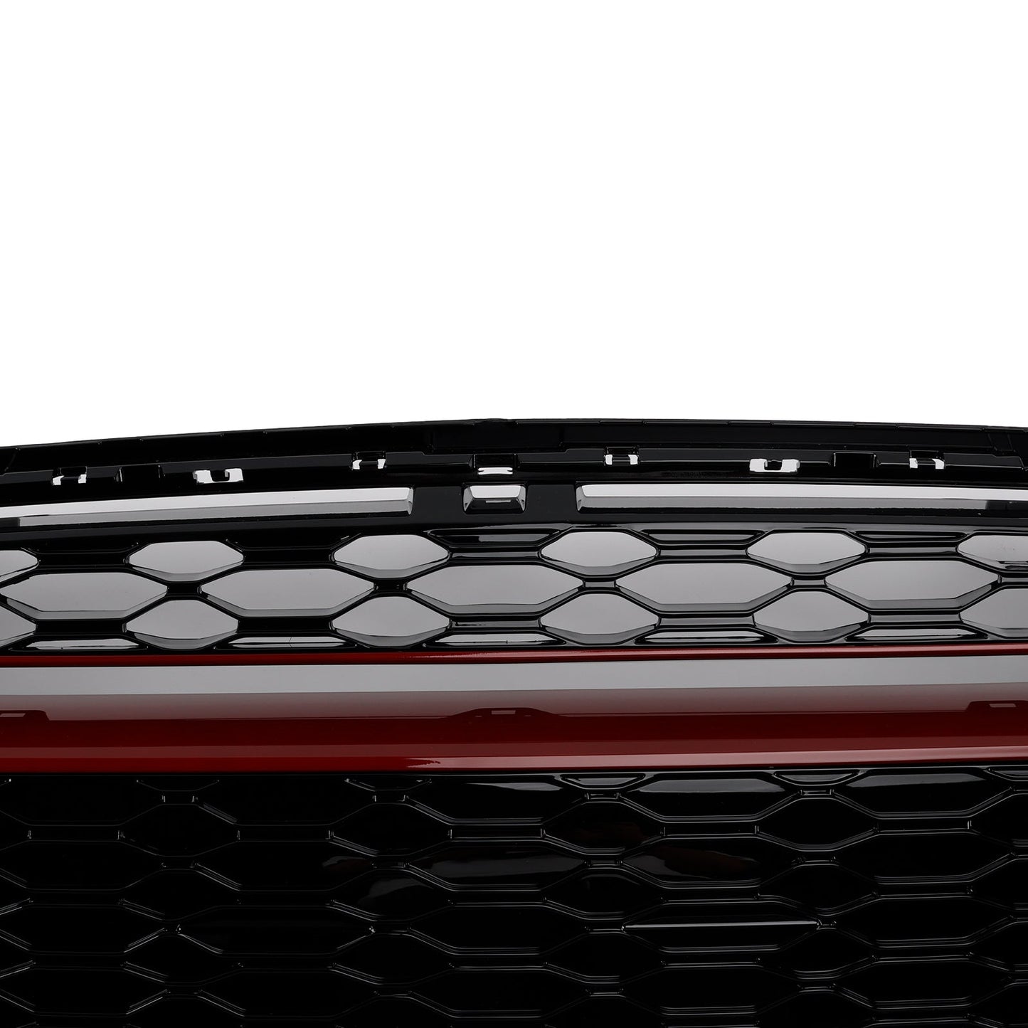 MINI F55 5 porte Hatchback Cooper S, Cooper SD GP-Style dal 2014 in poi, griglia anteriore con finiture rosse e nero lucido