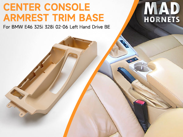 2002-2006 BMW E46 325i 328i Center Console Bracciolo Trim Base Per Guida A Sinistra