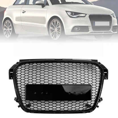 Nero lucido Audi A1 S1 2010-2014 pre-restyling Griglia paraurti anteriore a nido