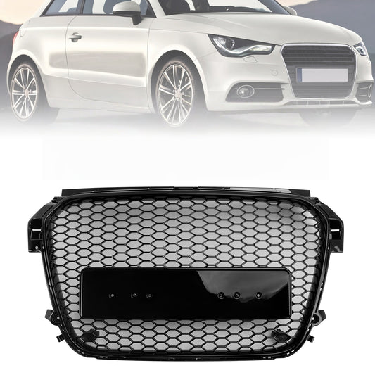 Nero lucido Audi A1 S1 2010-2014 pre-restyling Griglia paraurti anteriore a nido