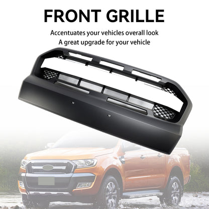 Griglia paraurti anteriore Matt Black Ford Ranger 2015-2019 T7 Stile Raptor
