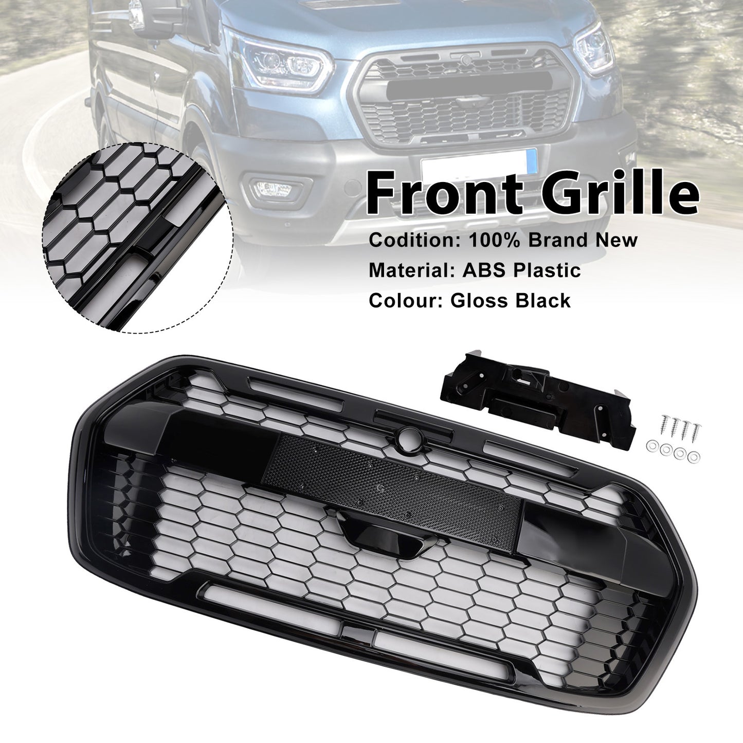Griglia paraurti anteriore Ford Transit MK8 Trail Raptor Style dal 2019 in poi 2467809
