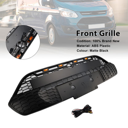 2013-2017 Ford Transit Custom Griglia per paraurti anteriore nera opaca con LED