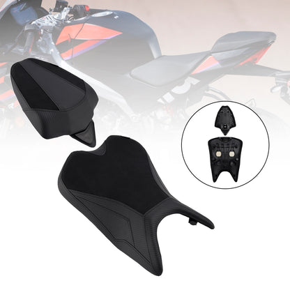2024-2025 Per Aprilia Rs457 Rs 457 Parte anteriore inferiore con sedile posteriore conducente passeggero nero