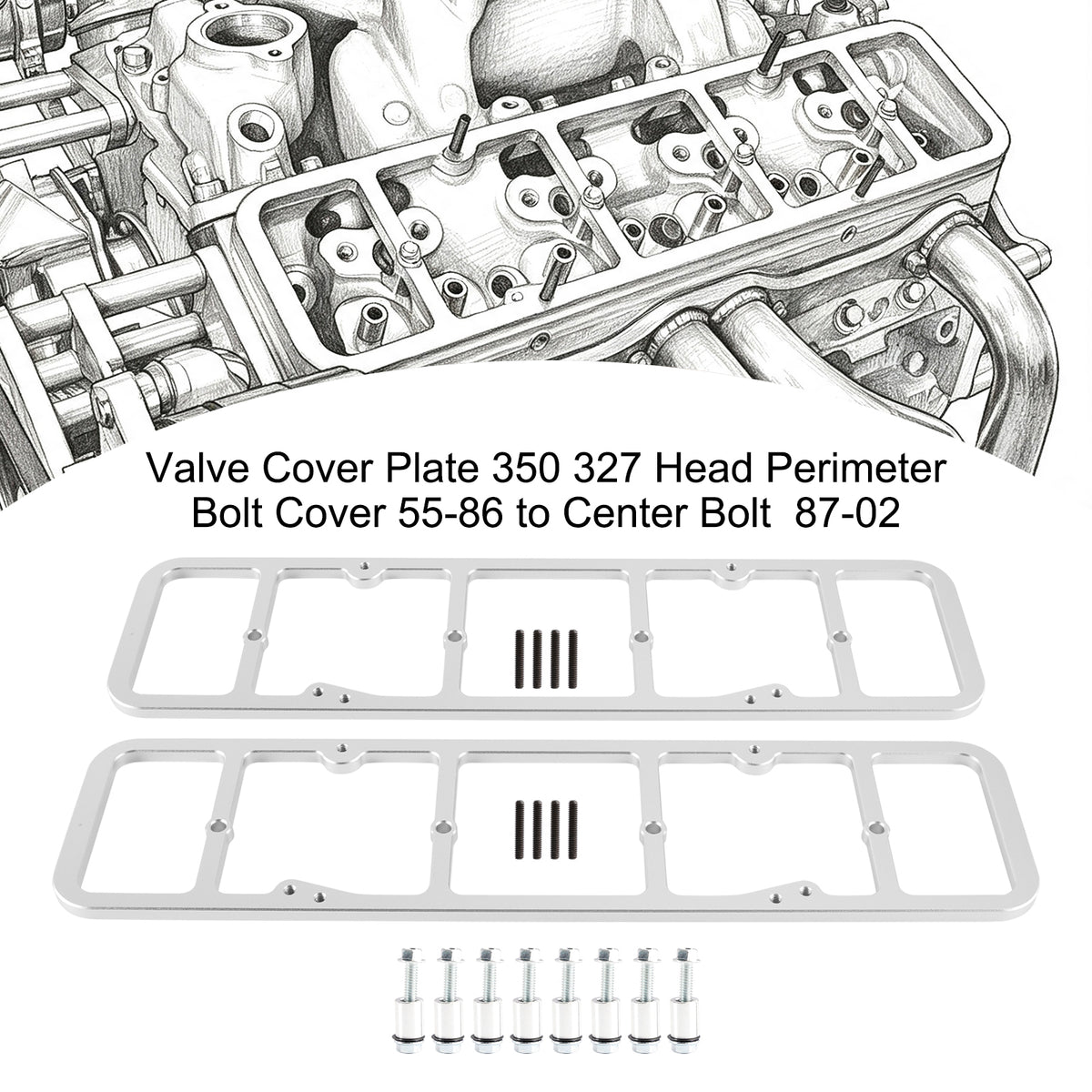 Coprivolante 350 327 CoperchioPerimetrali Testata 55-86 A Bullone Centrale 87-02