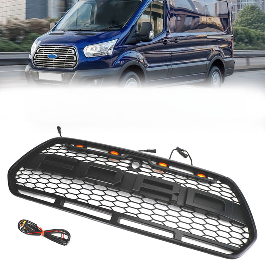 2015-2018 Ford Transit MK8 Raptor Griglia del paraurti anteriore nero matto w / LED