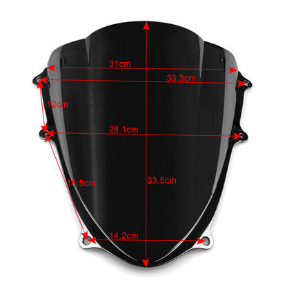 Parabrezza Cupolino Doppia Bombatura Per Suzuki GSXR 1000 (2009-2016) 7 Colori Generico