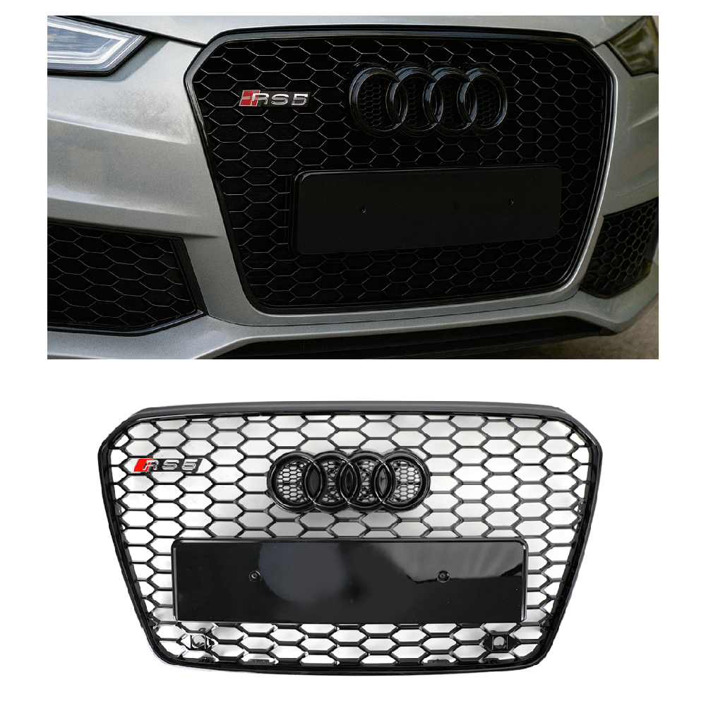 2013-2016 Audi A5 S5 B8.5 Griglia di Ricambio RS5 Stile Griglia Esagonale a Nido d Ape Griglia Paraurti Anteriore Generico