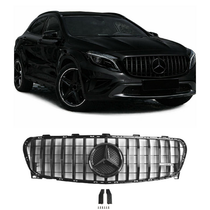 Per Mercedes Benz Classe GLA W156 X156 2017 2018 2019 Facelift Griglia anteriore Nero
