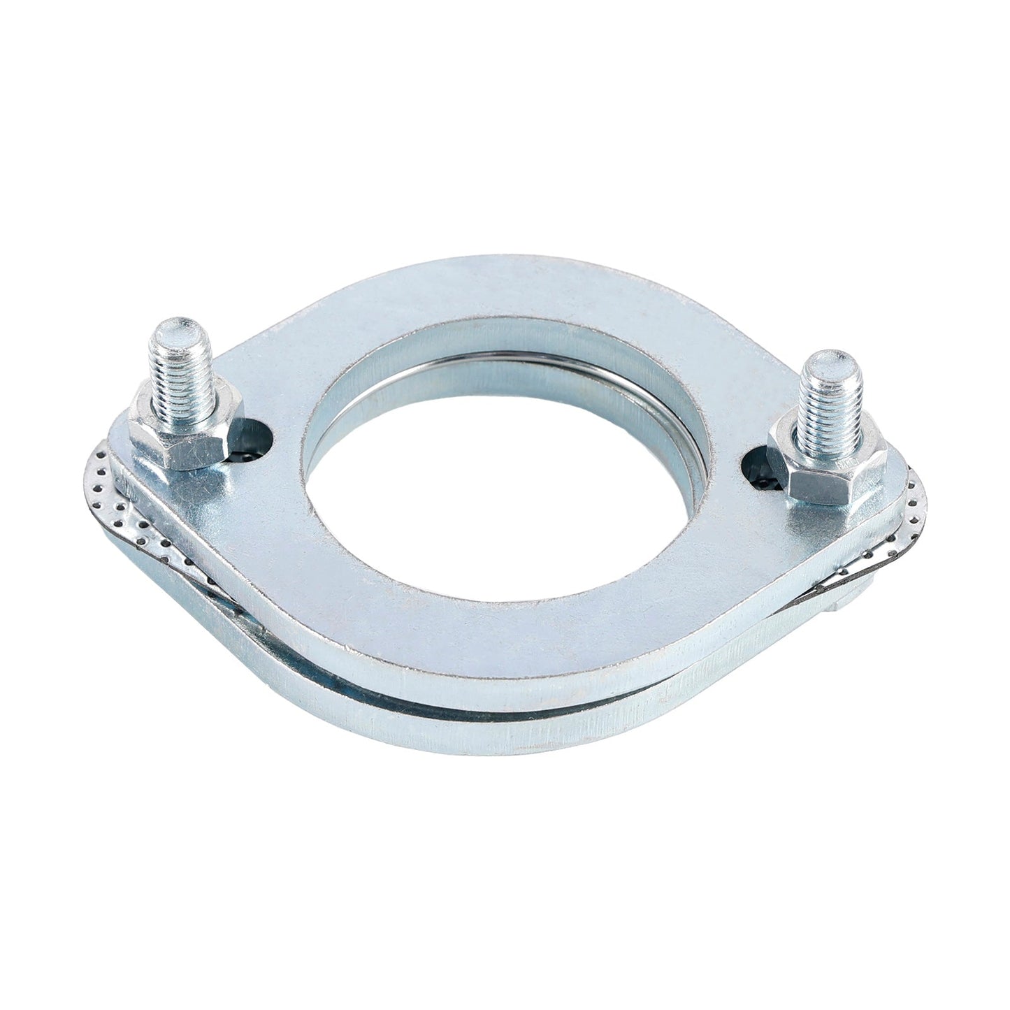 2 flange in acciaio da 2,5"" pollici 64 mm per flangia di giunzione per riparazione di tubi di scarico e bulloni