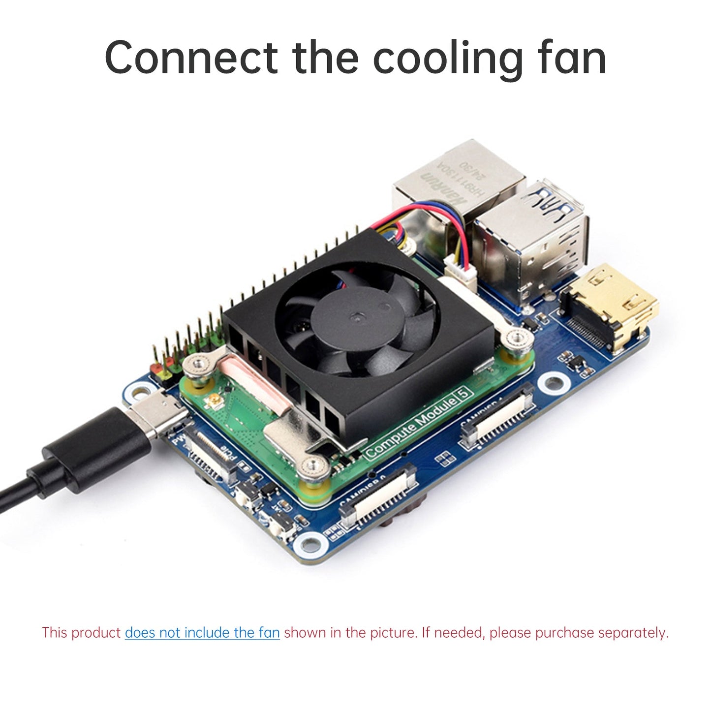 Scheda di espansione del modulo di elaborazione Raspberry Pi 5, scheda di base del modulo di elaborazione CM5