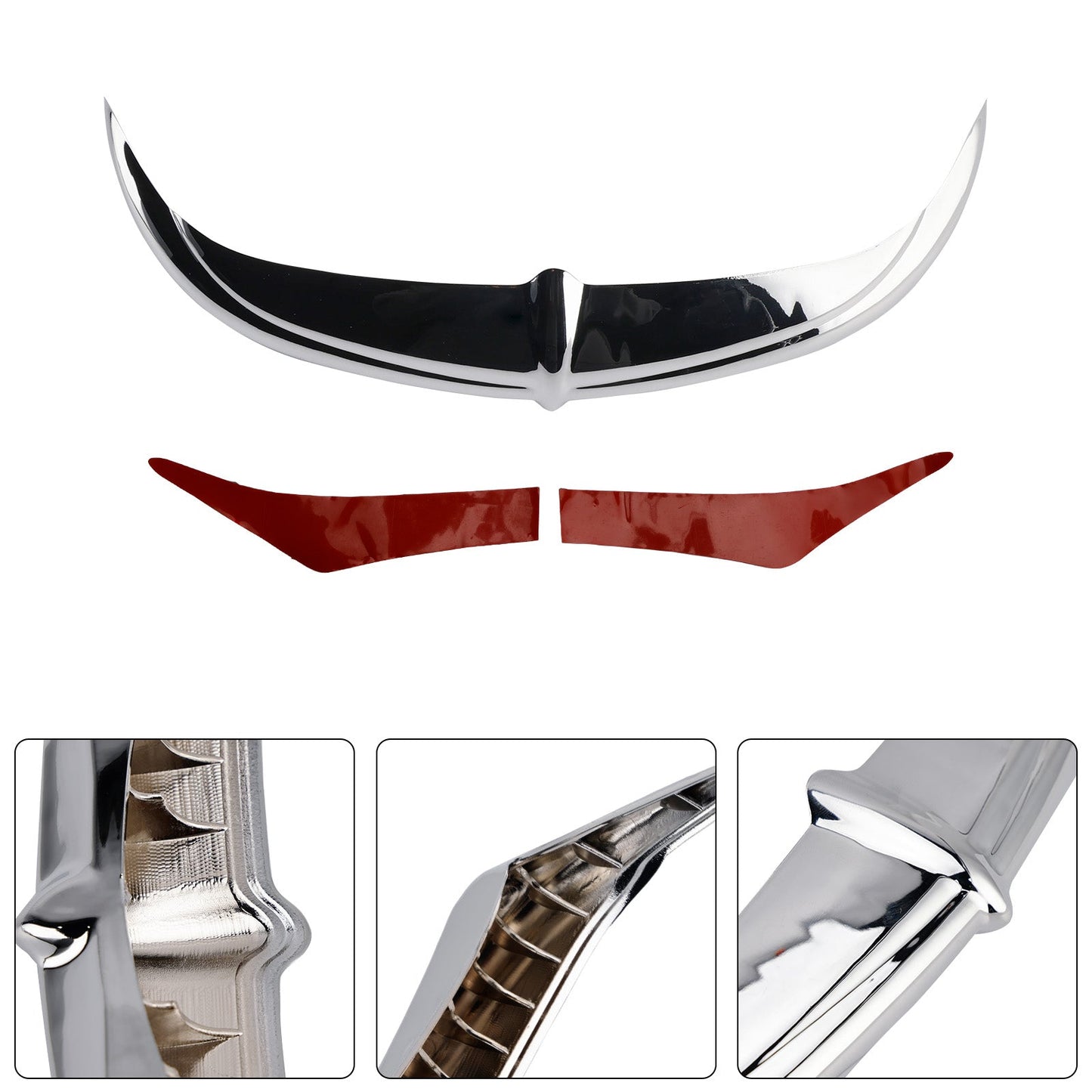 Decorazione decorativa Bat Brow Batwing per Electra Street Glide Trikes 96-13