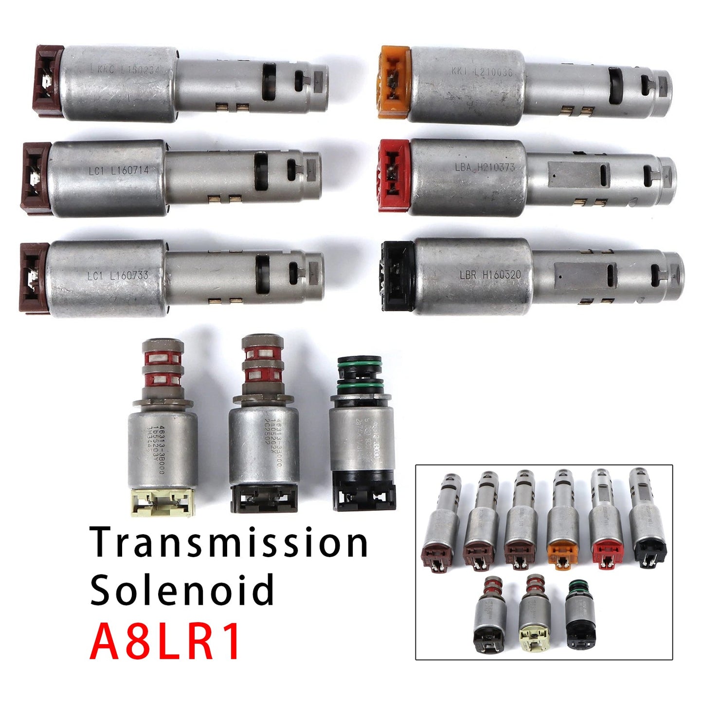 Kit di 9 elettrovalvole per trasmissione A8LR1 per Hyundai Genesis 2011-2016