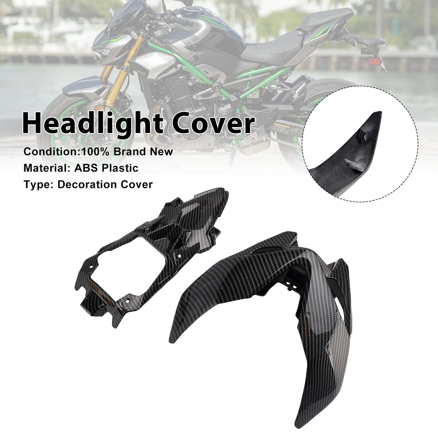 Copertura faro anteriore per Kawasaki Z900 2025-2026