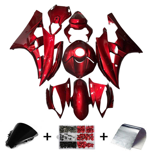 Kit carenatura iniezione plastica ABS per Yamaha YZFR6 YZF-R6 2006-2007