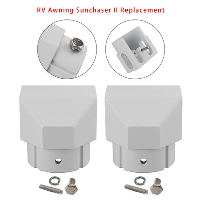 2 pezzi di ricambio in alluminio per tappo terminale solido per tenda da sole Dometic SUNCHASER II
