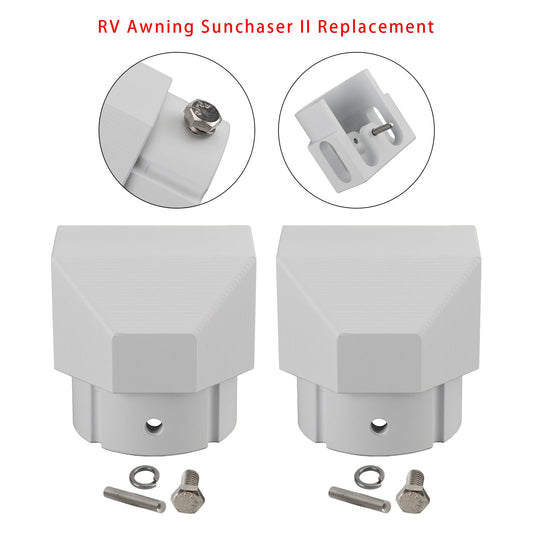 2 pezzi di ricambio in alluminio per tappo terminale solido per tenda da sole Dometic SUNCHASER II