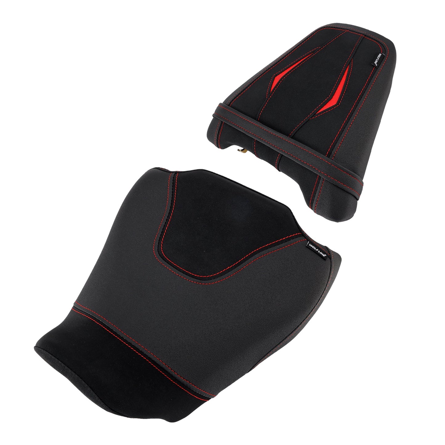 2024-2025 Per Honda Cb650R Cbr650R Parte anteriore inferiore con sedile posteriore conducente passeggero nero2