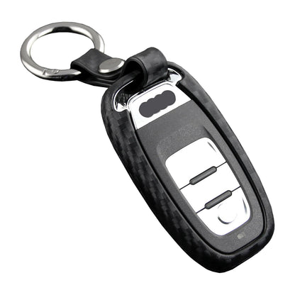 Custodia in pelle e silicone per chiave auto con fibbia per Audi