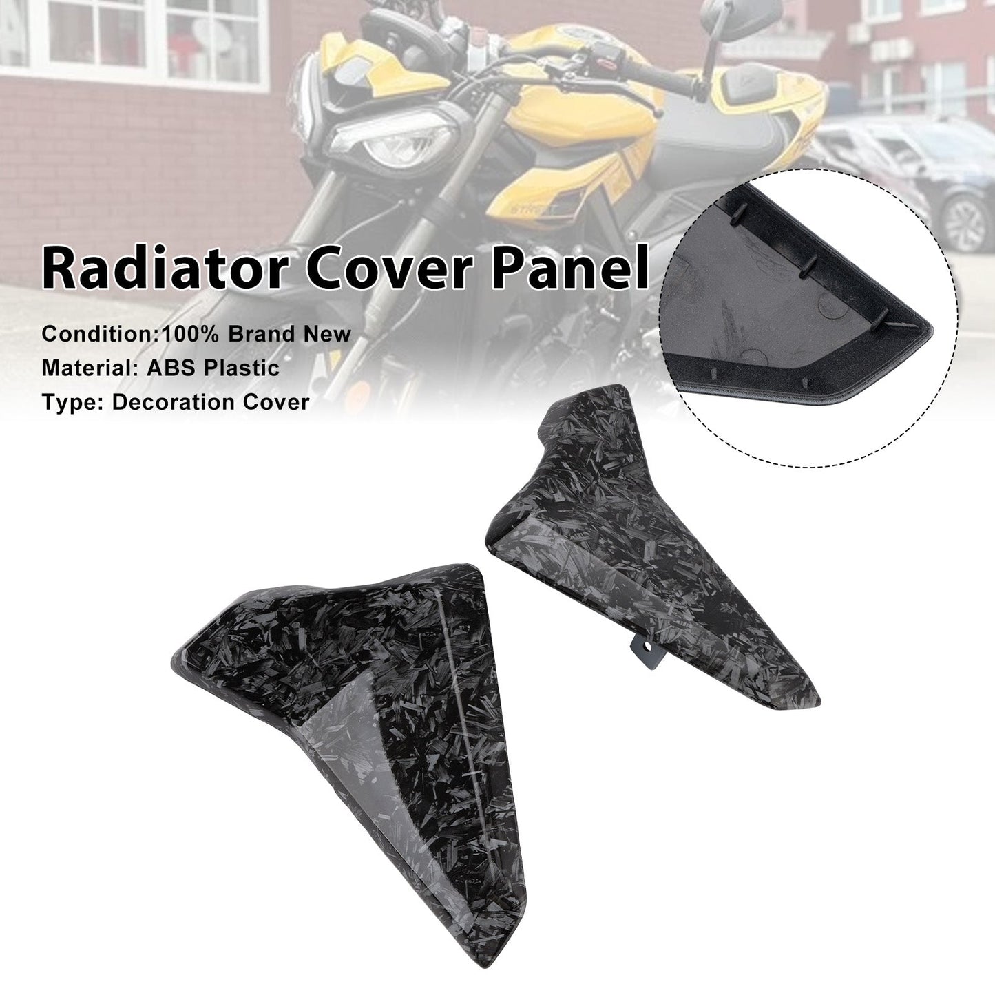 Pannelli di carenatura laterali del radiatore per Street Triple 765 R/RS 2023-2025