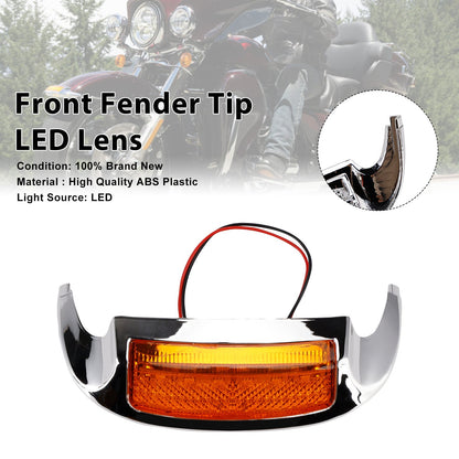 Puntale parafango anteriore con lente LED compatibile con Electra Glide Ultra Limited Low 2014-2023