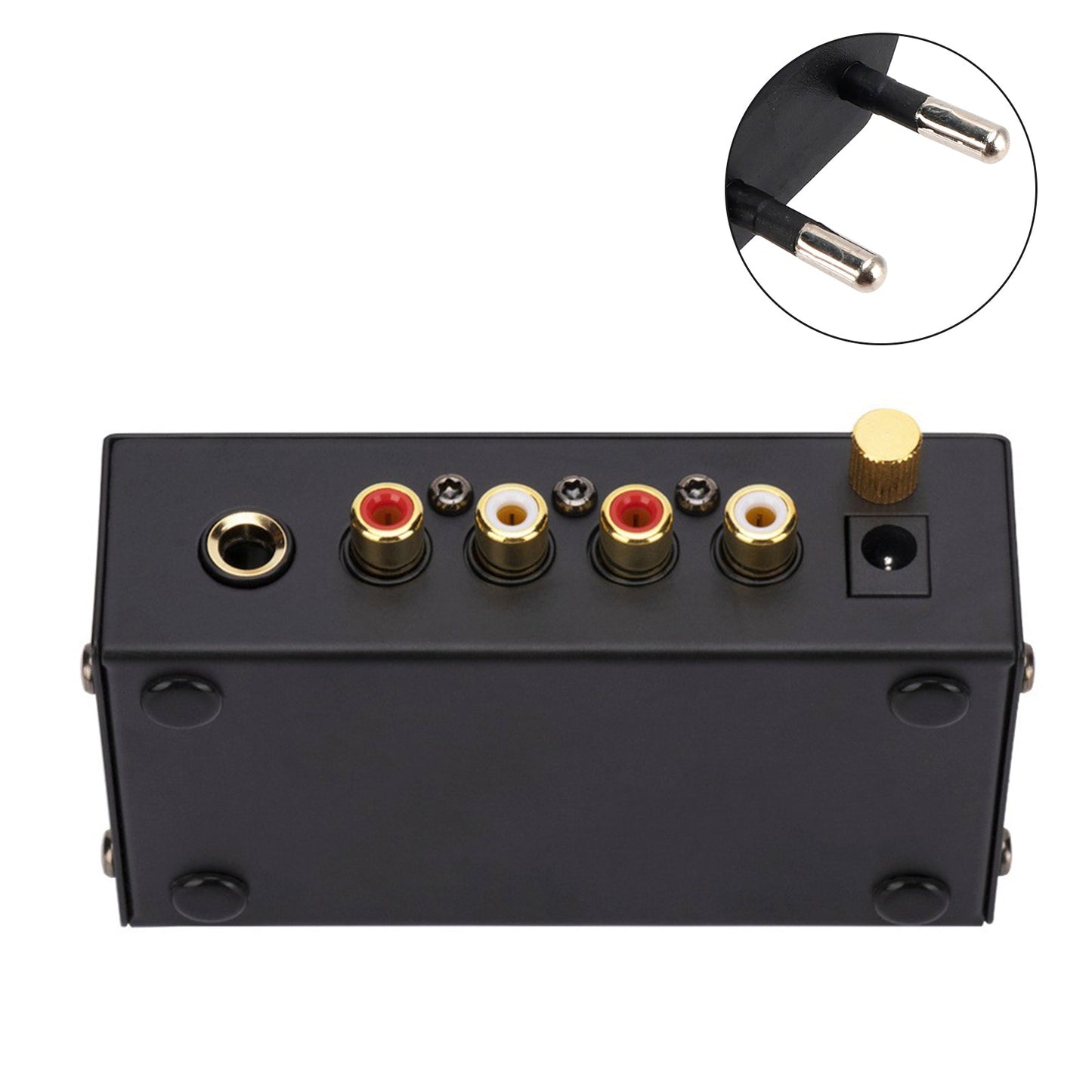 Preamplificatore Phono Ultra-Compatto PP400 con Supporto RCA da 1/4 di pollice Interfacce TRS Preamplificador Phono Preamp